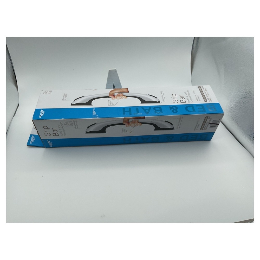 Equate 16" Suction Cup Bath & Shower Grip Bar Large Balance Assist Handle NEW